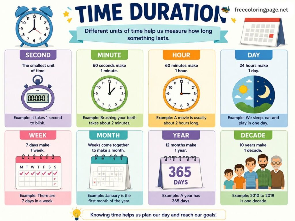 different time durations- date difference calculator