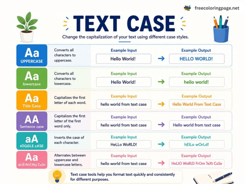 Text case conversion - Text case converter