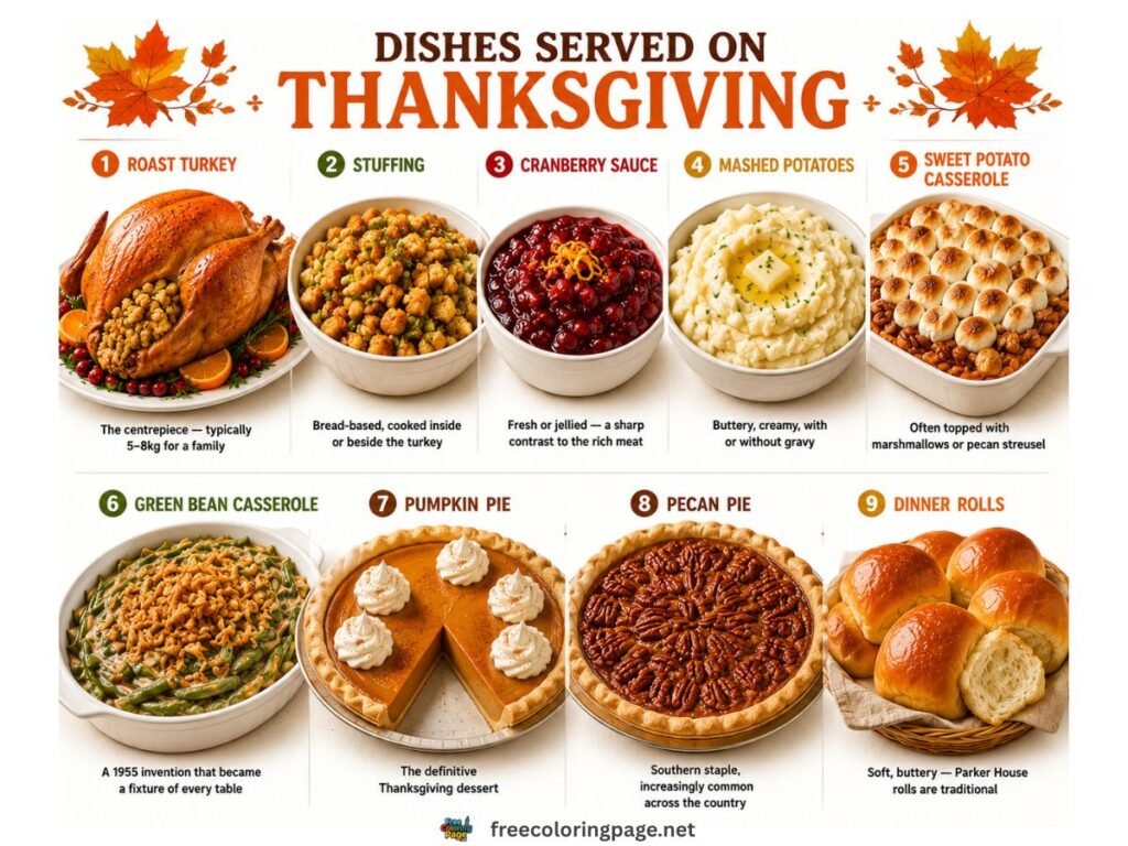 dishes served on thanksgiving